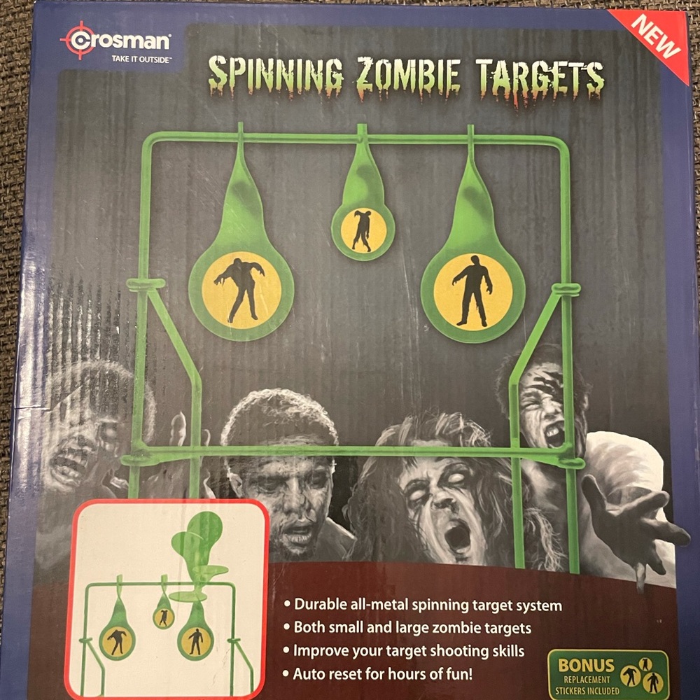 Crosman spinning zombie targets NIB